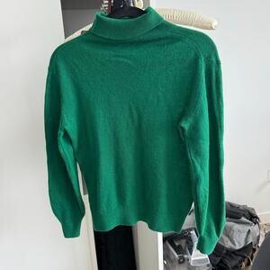 Khaite Cashmere Turtleneck Sweater Green Size S